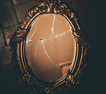 Brass framed wall mirror 3230126 360x320